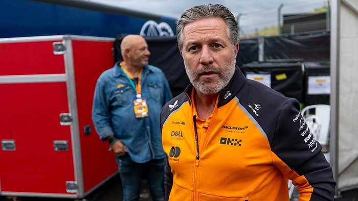 ZANDVOORT, NETHERLANDS - AUGUST 31: McLaren CEO Zak Brown walks in the paddock during the F1 Grand Prix of Netherlands at Circuit Zandvoort on August 31, 2025 in Zandvoort, Netherlands. (Photo by Kym Illman/Getty Images)