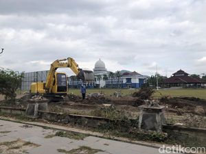 Proyek Alun-alun Rp 7,1 Miliar di Lombok Barat Mulai Dikerjakan