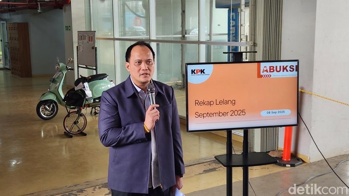 Direktur Pelacakan Aset, Pengelolaan Barang Bukti, dan Eksekusi (Labuksi) KPK, Mungki Hadipratikto (Adrial/detikcom)