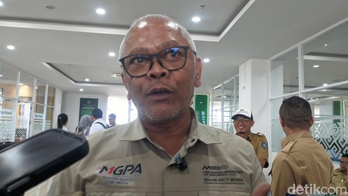 Direktur Utama Mandalika Grand Prix Association (MGPA) Priandhi Satria ditemui di Mataram, Senin (8/9/2025). (Ahmad Viqi/detikBali)