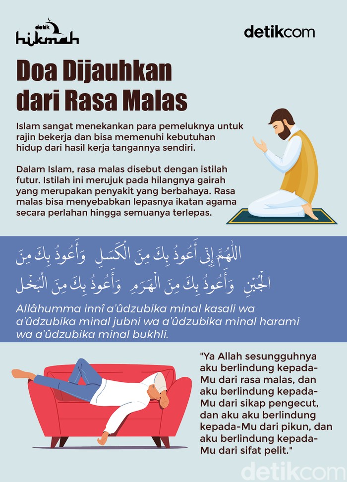 Doa dijauhkan dari malas Doa dijauhkan dari malas