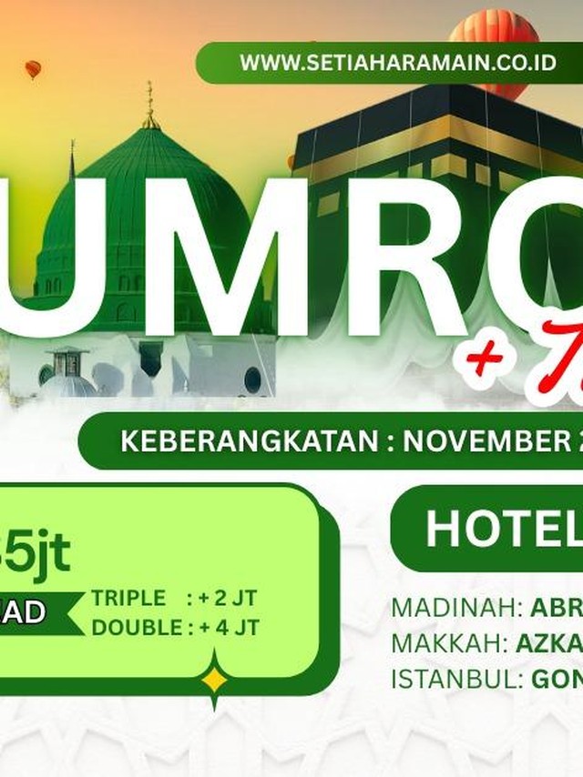 Paket Umroh Plus Turki 2025: Harga, Jadwal & Fasilitas Terbaik