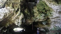 Pengunjung berjalan di dalam Gua Beloyot, Kampung Merabu, Kecamatan Kelay, Kabupaten Berau, Kalimantan Timur. Dengan kerja sama lintas pihak, Gua Beloyot Merabu kini diproyeksikan menjadi ikon baru Kalimantan Timur. Bila sukses meraih pengakuan sebagai geopark internasional, pesona karst Berau bukan hanya memikat wisatawan domestik, tetapi juga siap mendunia. ANTARA FOTO/M Risyal Hidayat