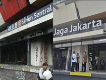 Before-After Halte Senen Sentral yang Kini Jadi Jaga Jakarta Usai RIcuh