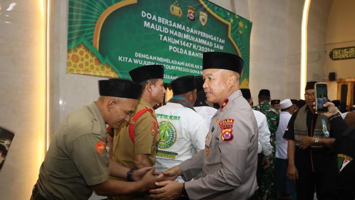 Kapolda Banten Brigjen Hengki di Acara Mualid Nabi