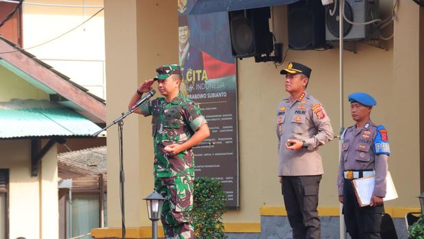 Kapolresta Bogor Sambut Dandim 0606 Kolonel Gan Gan