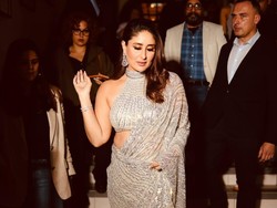 7 Gaya Kareena Kapoor Berkilau dengan Saree Berhias Ratusan Payet