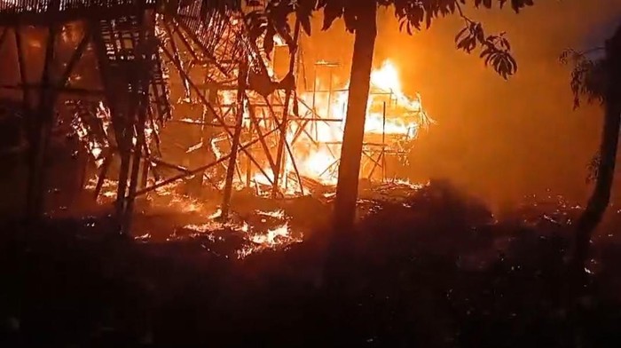 Kebakaran kandang ternak di Lebak (dok.istimewa)