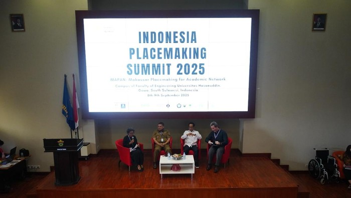 Kegiatan Indonesia Placemaking Summit 2025 di Kampus Unhas Gowa. Dokumen Istimewa