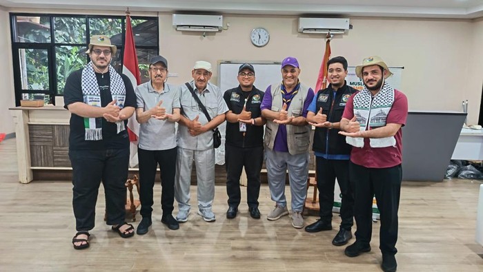 Kontingen Palestina di WMSJ Tiba