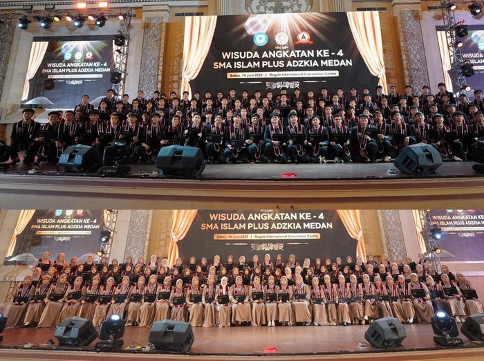 Lulusan angkatan ke-4 SMA Islam Plus Adzkia Medan