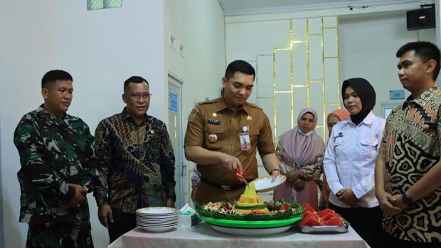 Peluncuran program makan bergizi gratis. Dokumen Istimewa