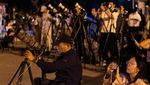 Potret Bulan Darah Langka Hiasi Langit Kota Terlarang Beijing