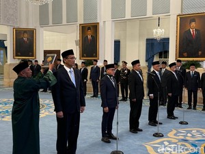 Daftar Nama Menteri dan Wakil Menteri yang Dilantik Prabowo Hari Ini