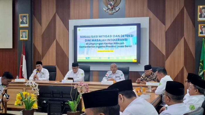Sosialisasi mitigasi dan deteksi dini intoleransi yang digelar Kemenag Jabar di Kota Bandung