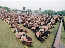 Potret 15 Ribu Pramuka World Muslim Scout Jamboree Penuhi Buperta Cibubur