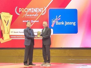 Kinerja Solid, Bank Jateng Raih Penghargaan Prominent Awards 2025