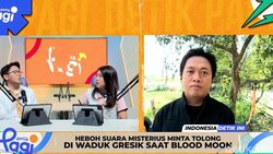 Video: Heboh Suara Misterius Minta Tolong di Waduk Gresik Saat Blood Moon