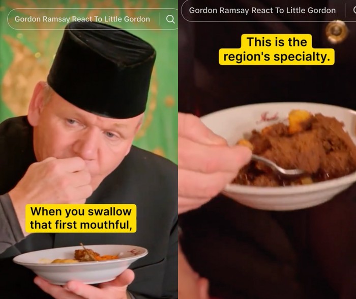 Gordon Ramsay Makan Rendang Pakai Tangan Langsung, Begini Komentarnya!