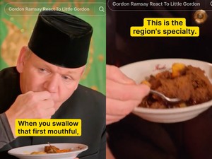 Gordon Ramsay Makan Rendang Pakai Tangan Langsung, Begini Komentarnya!
