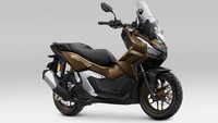 Untuk tipe Honda Roadsync diberikan pilihan warna baru Glossy Brown dengan velg berwarna burnt titanium. Foto: Dok. AHM 