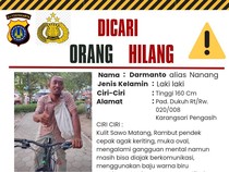 Bantu Cari Dab! Mas Nanang Asal Kulon Progo Sudah 3 Hari Tak Pulang