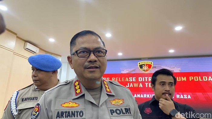 Kabid Humas Polda Jateng, Kombes Artanto di Mapolda Jateng, Kecamatan Semarang Selatan, Kota Semarang, Selasa (9/9/2025).