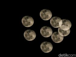 Keindahan Corn Moon Tersaji Lewat Teknik Multi Exposure