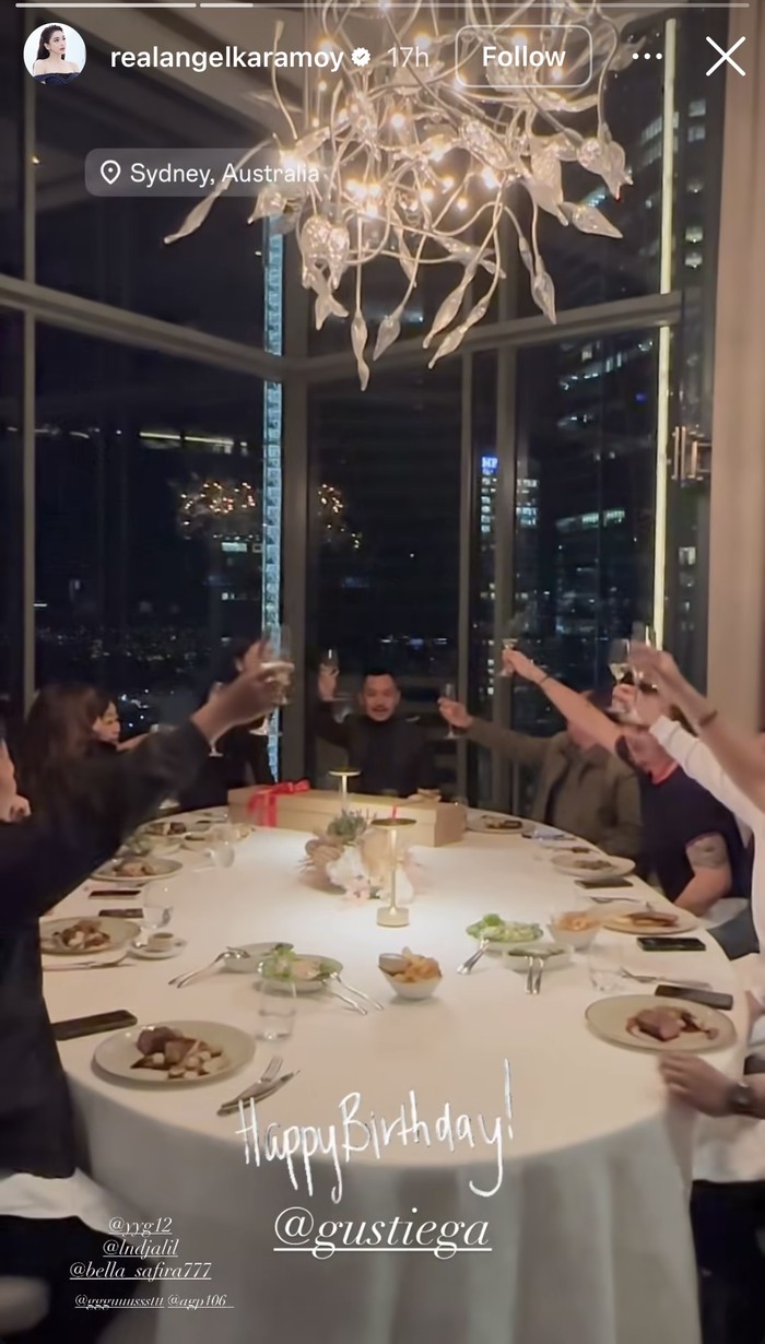 Keseruan Angel Karamoy Saat Kulineran di Sydney hingga Swiss