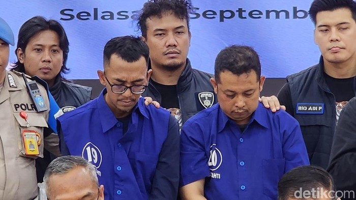 Konferensi pers ungkap kasus penggelapan uang di Mapolda Jateng, Kecamatan Semarang Selatan, Kota Semarang, Selasa (9/9/2025).