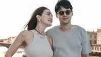 Luna Maya dan Maxime Bouttier gas eksplorasi Siena. Mereka sempat berfoto di depan Katedral Siena. (Foto: dok Instagram lunamaya)