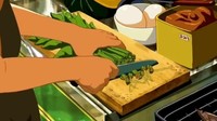 Kehadiran dapur rumahan dalam animasi Ghibli juga tak kalah realistis. Proses memasak dan pergerakan tangannya dibuat seolah-olah seperti seorang yang handal memasak. Foto: Studio Ghibli via Twitter/animepiic