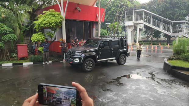 Mobil Noel yang sempat dipindah kini diserahkan ke KPK (Adrial/detikcom)