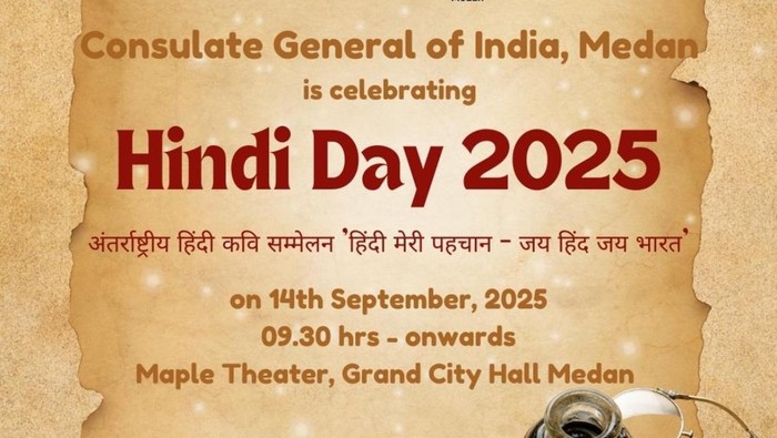 Peringatan Hindi Day di Medan. (Istimewa)