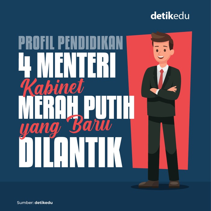 Profil pendidikan 4 menteri Kabinet Merah Putih yang baru dilantik