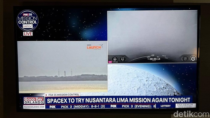 TV Lokal Orlando Beritakan Penundaan Peluncuran Satelit Nusantara Lima