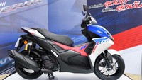 Yamaha Aerox terbaru sudah bisa dijajal melalui skema ‘pre-sale testing’ di acara The 1st Experience of Supersport Automatic yang digelar di Impact Speed Park, Thailand. Kehadiran skutik gambot tersebut memang sudah dibahas konsumen setempat sejak lama. Foto: Doc. Greatbiker.
