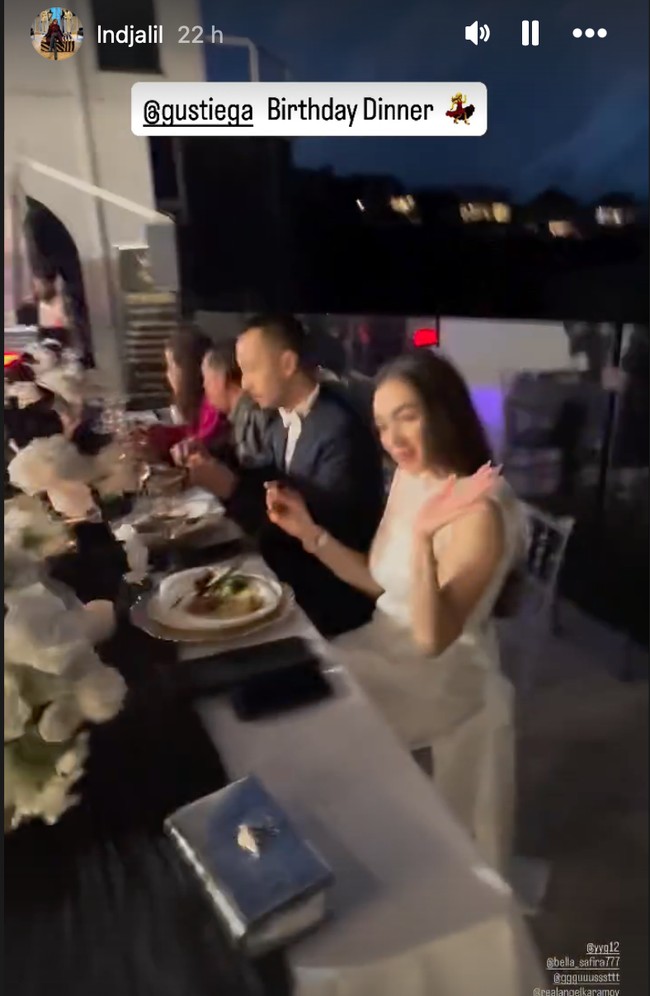 Gusti dan Angel semakin jelas memperlihatkan kedekatan mereka. Sebelumnya keduanya juga diketahui berlibur bersama ke Australia. Foto: Instagram/@gustiega/@realangelkaramoy/@lndjalil