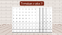 Carilah angka 3 di antara angka 2. Karena bentuknya mirip, tantangan ini bisa membuatmu tertipu jika tidak teliti. Foto: Aida Adha Siregar/detikHealth