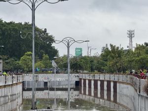 Underpass Dewa Ruci Kuta, Bali Terendam Banjir, Jalanan Macet-Turis Dievakuasi