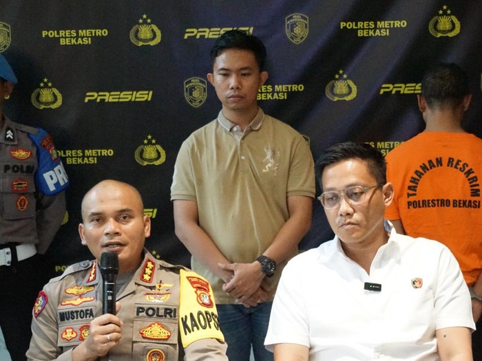 Konferensi pers kasus maling motor di Cikarang (dok. Istimewa)