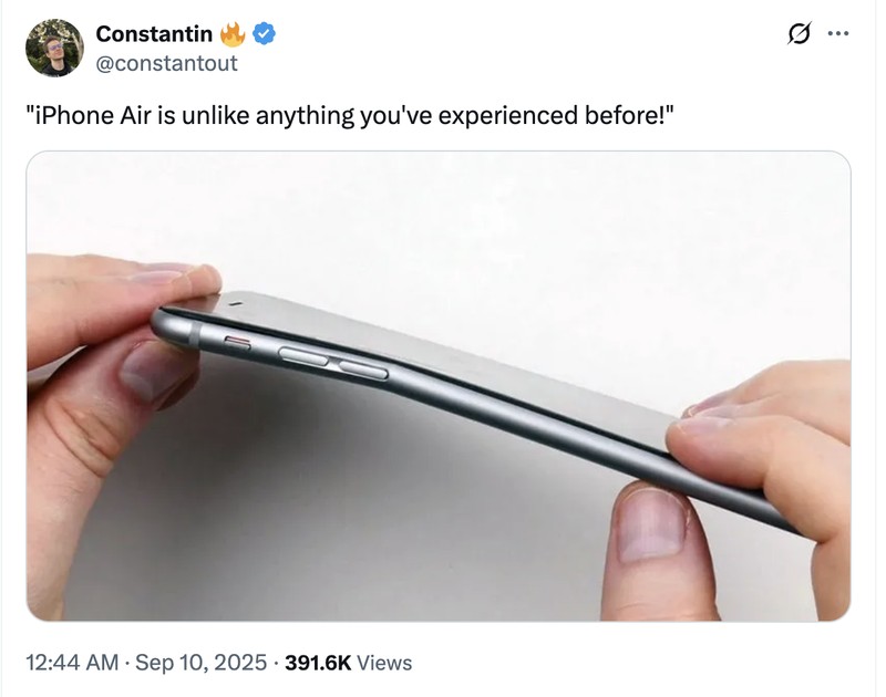 Meme iPhone Air