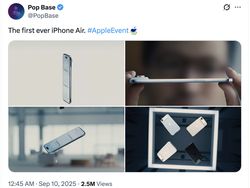 Meme Kocak iPhone Air, Tipis Tapi Malah Jadi Lelucon
