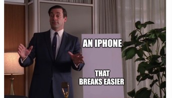 Apple Air disebut dengan candaan sebagai iPhone yang lebih mudah rusak. Foto: X.com