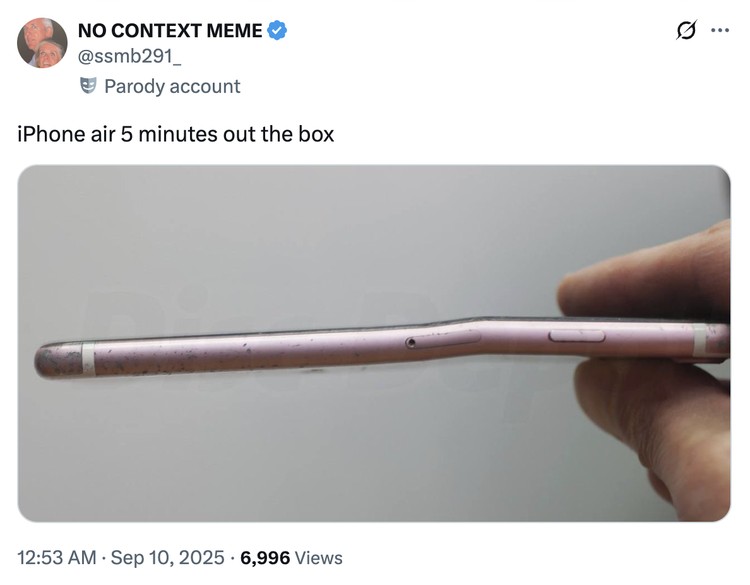 Meme iPhone Air