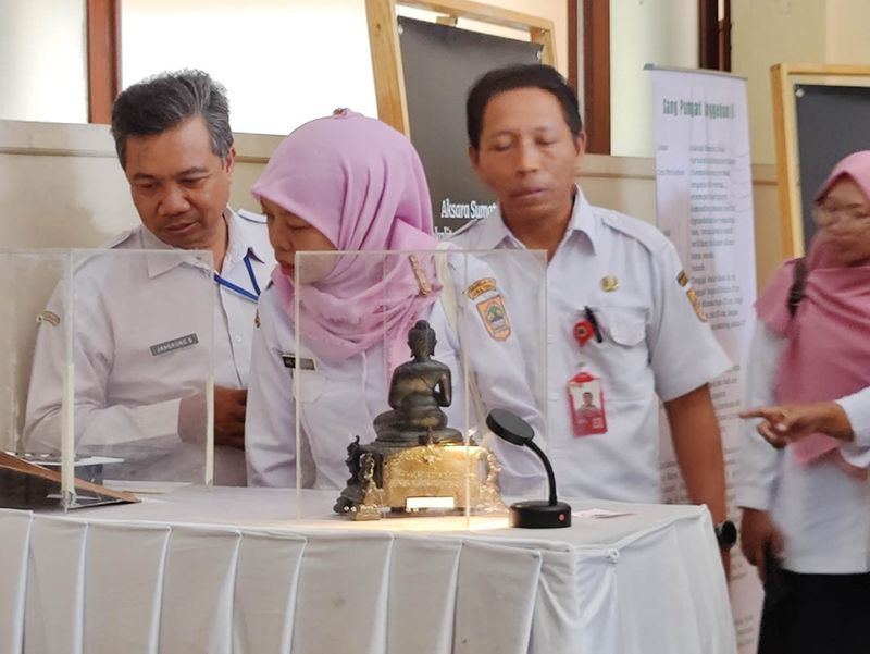 Pameran Aksara Gata di Kompleks Taman Budaya Monumen Juang '45 Klaten