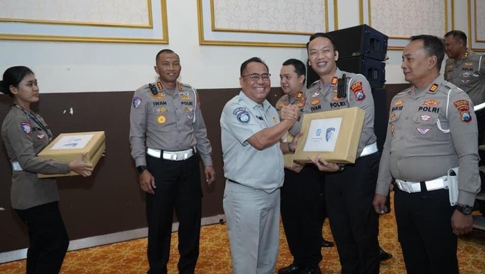 Satlantas Polres Nganjuk Juara 1 Penurunan Laka Lantas