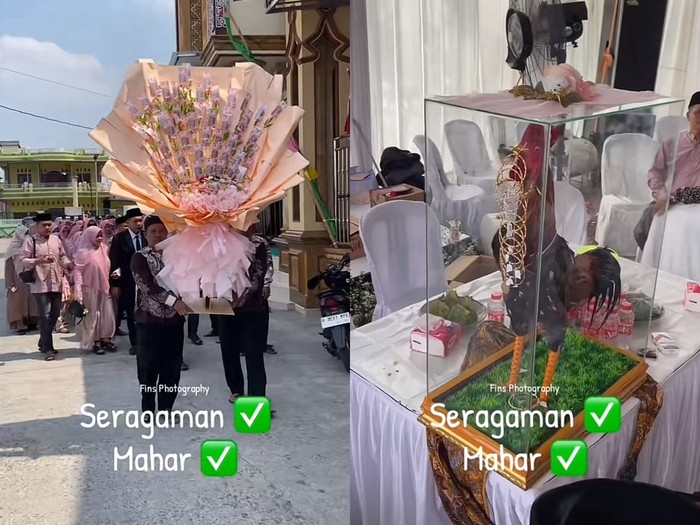 Beredar postingan suasana seserahan pernikahan mendadak jadi sorotan di Demak, Jawa Tengah. Postingan 
tersebut langsung viral di media sosial.