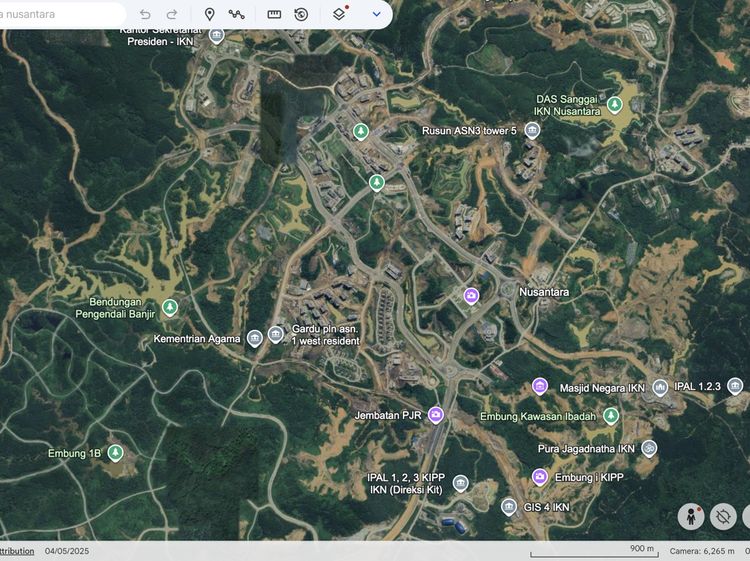 IKN Muncul di Google Earth, Begini Penampakannya