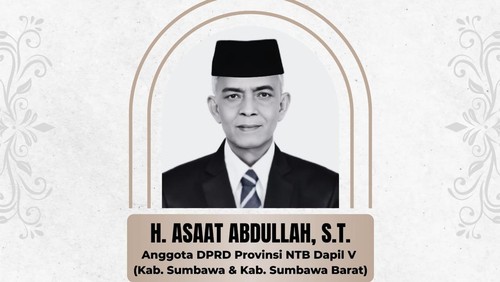 Anggota DPRD NTB Asaat Abdullah wafat, Kamis (11/9/2025). (Dok. Sekretaris Dewan NTB).
